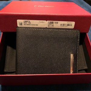 SANTOS DE CARTIER SMALL LEATHER 6CARD WALLET NEW!